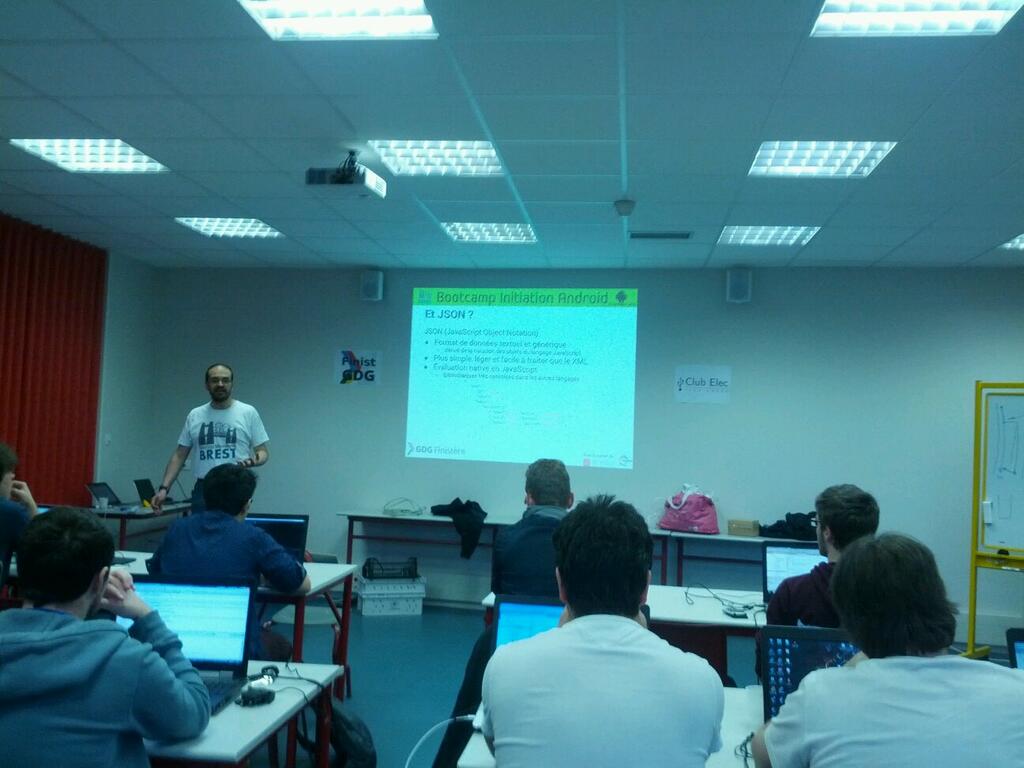 Bootcamp Android à l'ISEN samedi dernier