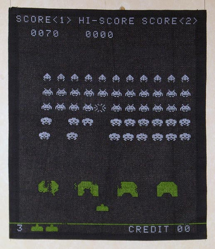 Space Invaders : l'édition Point de Croix