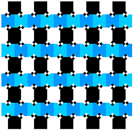 Illusion optique : les lignes bleues