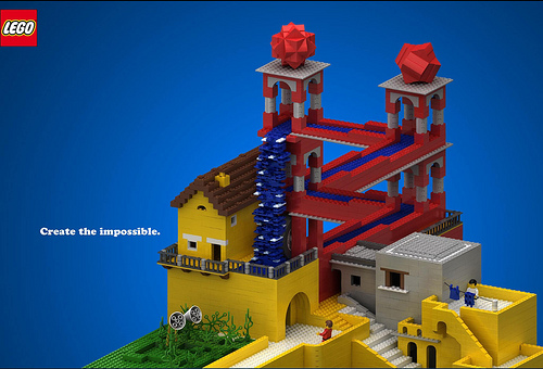 Lego hommage MC Escher