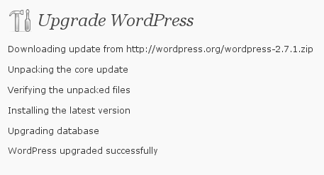 Wordpress 2.7.1