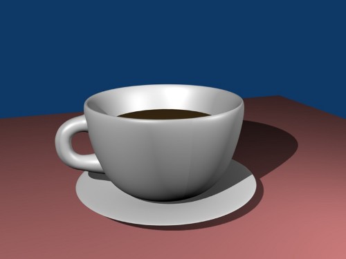Hot 3D coffee