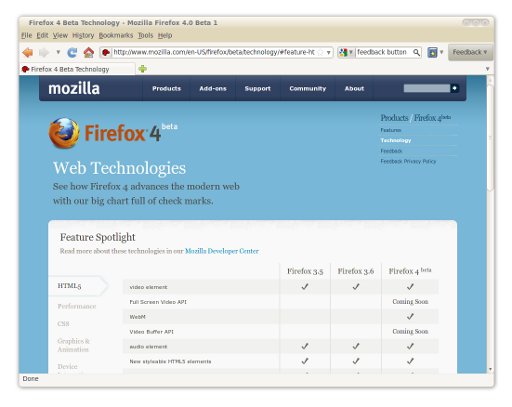 Firefox 4.0 bêta 1 - Feedback Button