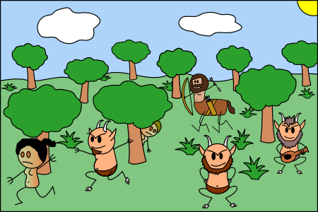 Journée dans la forêt