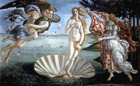 Naissance d'Aphrodite  par Botticelli